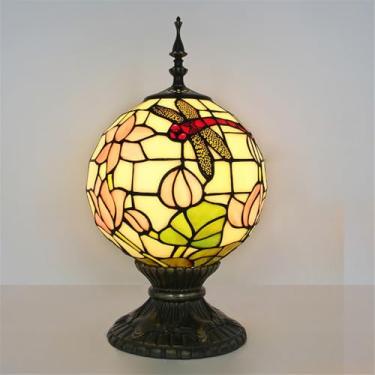 Imagem de OUFULA American Vintage Lâmpada de Mesa LED Personalidade Criatividade Sala de Estar Quarto Estudo Quarto Infantil Villa Hotel Decoração Mesa Luz (Estilo 1)