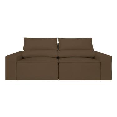 Imagem de Sofá Retrátil-reclinável 1,50m Confortável Balaqui Decor Marrom