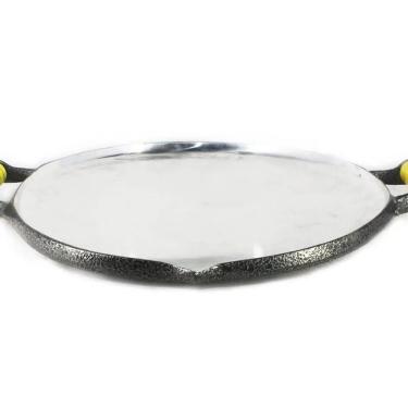 Imagem de Chapa Disco Arado Alumínio Fundido Craqueada Alça Madeira