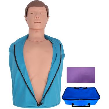 Imagem de Manikins para treinamento de RCP RCP Small manequim com bolsa de transporte e ajoelhamento mannequins de RCP Mannequins meio corpo para ensinar auxílio ao treinamento de emergência