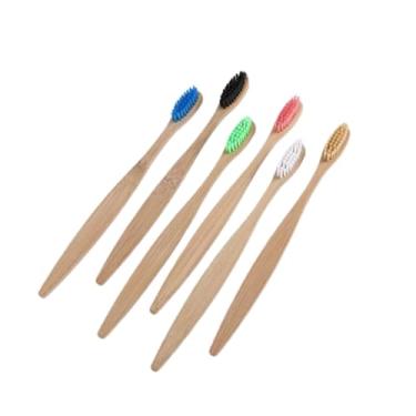 Imagem de Conjunto de 5 A 10 Escovas de Dentes EcolóGicas de Bambu(3 Un. Adulto e 2 Un. Infantil)