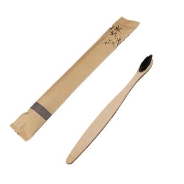 Imagem de Escova De Dente em Bambu Ecológica Biodegradável - 5 unidades(CINZA - 5 unidades)