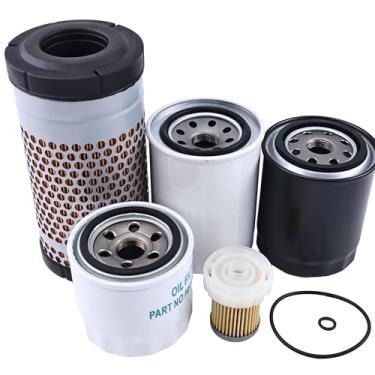 Imagem de LSSOCH Kit de filtro HH150-32094 6A320-59930 6C060-99410 HH670-37710 HH660-36060 compatível com Kubota B26 B7500 B7510 B7610 B2410