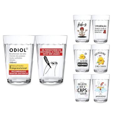 Imagem de 2 Copos Americanos Personalizados De Frase Engraçadas Divertidas Cerveja Presente Criativo Meme (REMEDIO)