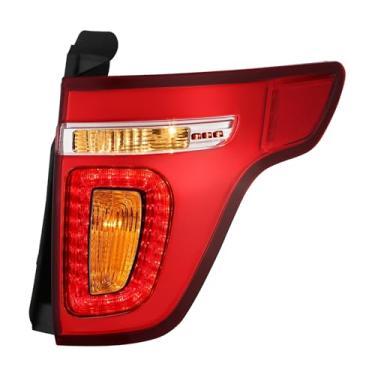 Imagem de DNA MOTORING Lâmpada traseira traseira direita estilo original compatível com Ford Explorer 2011-2015, Police Interceptor Utility 2013-2015, FO2801226, BB5Z13404C, OEM-TL-046-R