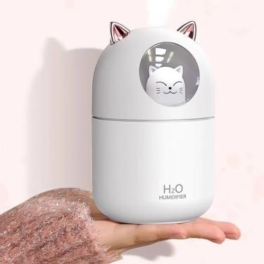 Imagem de Umidificador Aromatizador Difusor Infantil Gatinho Luz Rgb