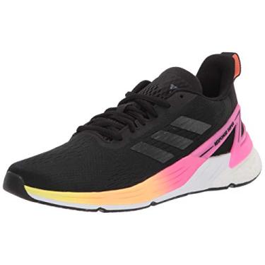 Imagem de adidas Tênis de corrida masculino Super Response, Preto/preto/preto/amarelo de alta resolução, 10.5