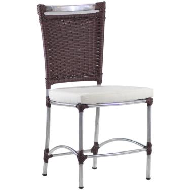 Imagem de Cadeira em Alumínio e Fibra Sintética JK para Cozinha e Edícula Trama