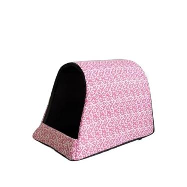 Imagem de Cama para Cachorro e Gato pet casinha toca iglu ESTAMPAS P a G