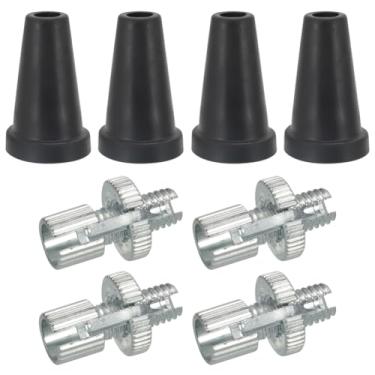 Imagem de AUTOVIC Ajustador de cabo de freio Clucth com capa de proteção de manga de borracha para motocicleta Honda Suzuki Kawasaki Yamaha ATV - Parafusos de porca ajustadora de cabo universal de 8 mm (prata)