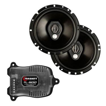 Imagem de Kit Bomber Par 6pol Upgrade Duas Vias + Triaxial Bbr 100wrms