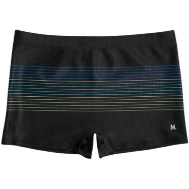 Imagem de Sunga Boxer Mash Plus Size Masculina Listrada Colorida Com Forro E Cin