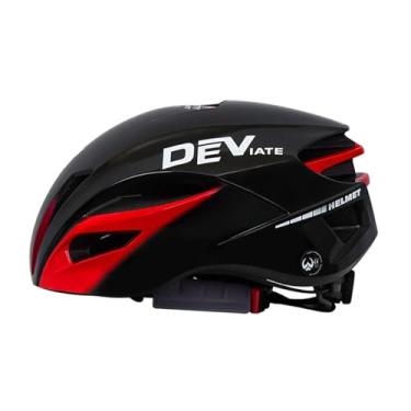 Imagem de oshhni Capacete de bicicleta feminino e masculino, acessórios para ciclismo, forros removíveis, equipamento portátil para capacete de bicicleta para, Vermelho