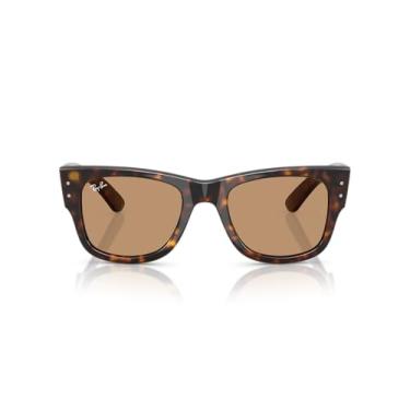 Imagem de Óculos de Sol Ray-Ban Mega Wayfarer 0RB0840S 902/53 Tam 51 / Havana Marrom - Lentes Marrom