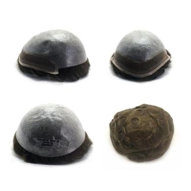 Imagem de Prótese Capilar Cabelo Humano Hibrida Natural Bio Sh 1B