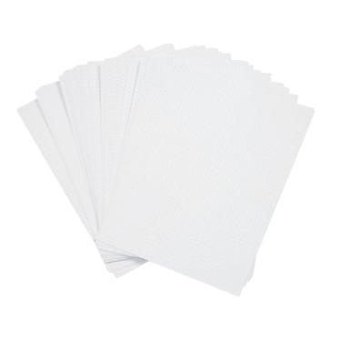 Imagem de Luqeeg 50 Folhas Papel Adesivo Holográfico, A4 Folha Laminada Holográfica a Frio Filme Laminado Autoadesivo Cortável DIY Transparente Papel Adesivo Laminado Sobreposto para Fundo (Filme de treliça)