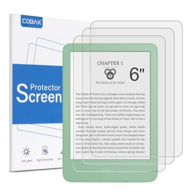 Imagem de CoBak Pacote com 3 protetores de tela fosco antirreflexo para Kindle de 6 polegadas 2024 e 2022 (11 gerações) Kobo Nia e PocketBook - alta clareza, resistência a impressões digitais, filme PET