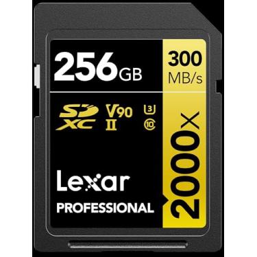 Imagem de Lexar Professional 2000x SDHC/SDXC UHS-II Cards, Global 256GB GOLD