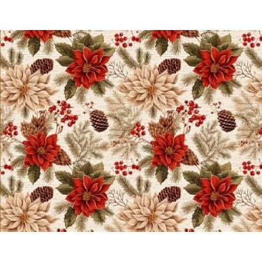 Imagem de Tecido Tricoline Digital Fernando Maluhy Coleção vintage Bico de Papagaio Grande 50x150 cm