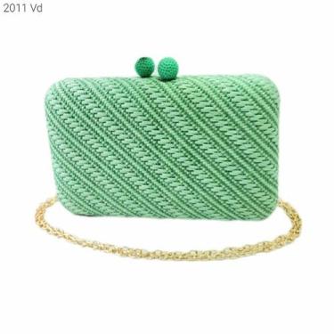 Imagem de Bolsa Social Clutch Ráfia Palha Festa / Noite / Casamento / Balada 201