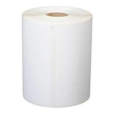 Imagem de Etiqueta adesiva couchê impressora térmica 100x100mm 01un - Cassmar