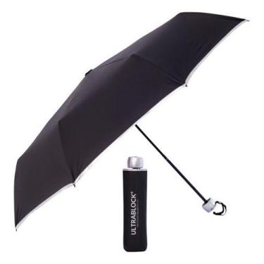 Imagem de Guarda-chuva Fazzoletti Ultrablock Preto Liso Manual