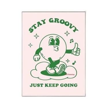 Imagem de Pôster Retro Em Lona Be Kind Stay Strong Com Citações De Cowboy Para D