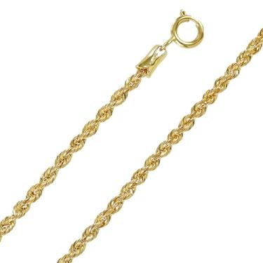 Imagem de Corrente Feminina Baiana Torcida 2mm Ouro 18k 750 Amarelo