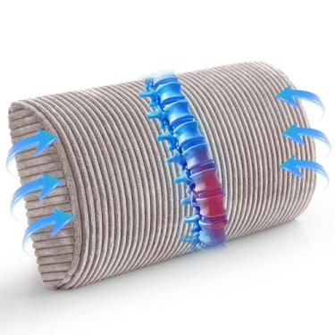 Imagem de HIGOGOGO Almofada de apoio lombar para cadeira reclinável/poltrona/sofá, almofada de suporte de espuma viscoelástica para idosos, almofadas reclináveis para descanso das costas, alívio da dor, leitura