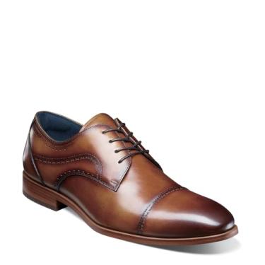 Imagem de STACY ADAMS Sapato Oxford masculino Bryant Cap Toe, Bronzeado, 9.5 Wide
