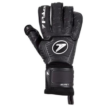 Imagem de Luva de Goleiro Profissional Poker Eclipse II, Pt, Pt, 10