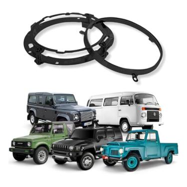 Imagem de Par Suporte Farol 7 Polegadas Angel Eyes Universal Off Road