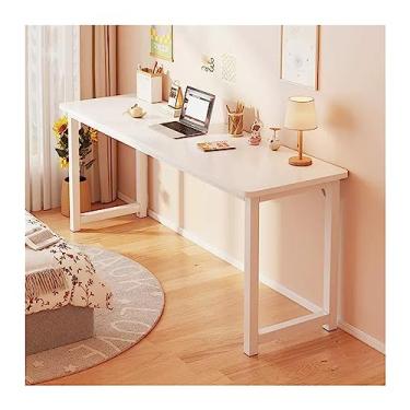 Imagem de Escrivaninha de computador para escritório em casa, quarto de meninas, mesa de PC simples contra a parede, mesa de trabalho, varanda, mesa de computador, mesa de estudo, mesa longa, mesa de computador