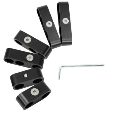 Imagem de EASYBERG Kit de separadores de fios de vela de ignição, 7 mm, 8 mm, 9,5 mm, separador de fios de vela de ignição do motor, separador de fios para teares SBC 350(Preto)