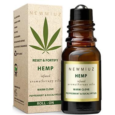 Imagem de Migraine Headache Roll On Stick 300mg Hemp Peppermint Eucalyptus Clove Arnica Essential Oils Aromatherapy for Eaze Head Destress Gifts for Women Men