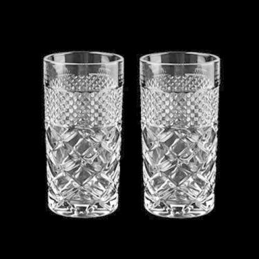 Imagem de Copos Highball, Copos de chá gelado de cristal transparente, copos, bebidas frias, cerveja, coquetéis, suco para casa, bar, 340 g (estilo C, 2 peças)