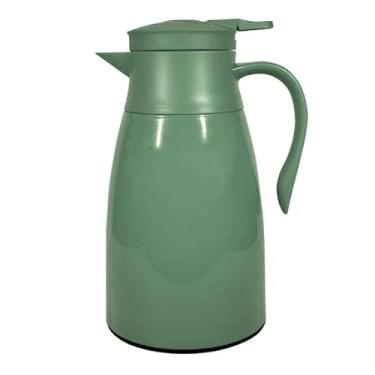 Imagem de Garrafa Térmica 1 Litro Isolamento a Vácuo, Conserva Quente e Frio(Verde)