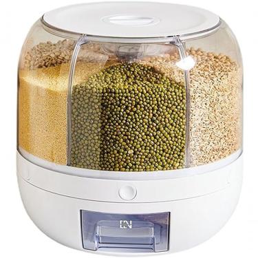 Imagem de Dispenser Alimentos E Grãos Giratório Com 6 Divisões