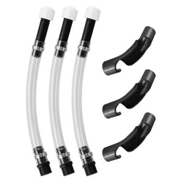 Imagem de QAGGUM 3 conjuntos de mangueira de combustível de corrida com dobrador para 3/5/5,5 galão, para carros de corrida e motocicletas