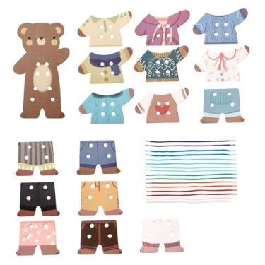 Imagem de YIJU Brinquedo de enfiar, ornamento, presentes para meninas, coordenação olho-mão, habilidades motoras finas, brinquedo sensorial