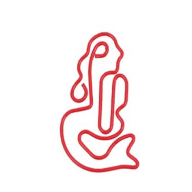 Imagem de 50 peças de clipe de papel sereia fofos mini clipes de papel acessórios ideia presentes para leitura de livros documentos biblioteca escolar notas escritório casa mesa para mulheres homens