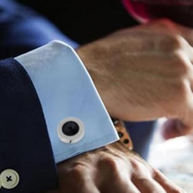 Imagem de Abotoaduras manga unhas de alta qualidade camisa de metal fivela simples redonda acessórios de vestuário, One Size, Nobre, Sem Pedra Preciosa