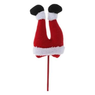 Imagem de Vaveren Enfeite de Natal para festa de Natal, enfeite de árvore de pelúcia para jardim, feriado, ano, porta da frente, Vermelho Branco