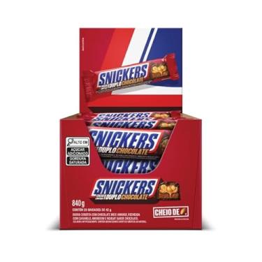 Imagem de Chocolate Snickers Duplo Chocolate 20 Unidades de 42g