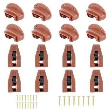 Imagem de Kit de 8 conjuntos de guias de trilho de gaveta de plástico, para Kenlin Rite-Trak II, guias práticos de corrediças de gaveta, peças de reposição para acessórios de melhoria e conserto de gaveta de