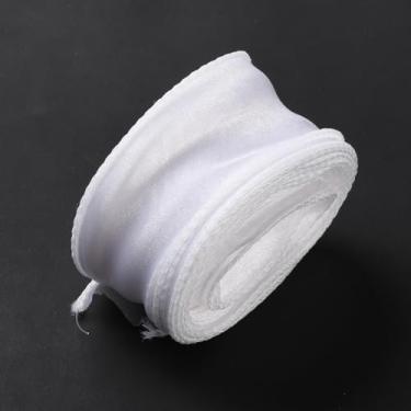 Imagem de 9,84 metros/rolo de fio de cauda de peixe 4 mm fita de organza cor pura pacote de embrulho de presente decorações de laço fazendo roupas vestido bolsa acessórios casamento aniversário festa jardim