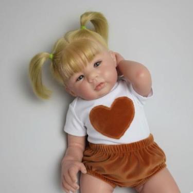 Imagem de Bebê reborn menina cabelinho fio a fio com acessórios - ACESSÓRIOS REA