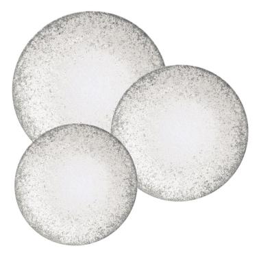 Imagem de Aparelho Jantar Jogo De Pratos Kit 12 Pçs Porcelana Camila