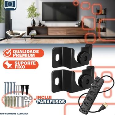 Imagem de Suporte Fixo Ajustável TV Monitor 13 Á 70 Polegadas Inclinável Compact