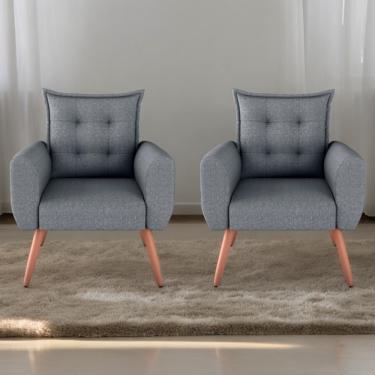 Imagem de Jogo De Poltronas Decorativas Park Milenium Cinza Saturno